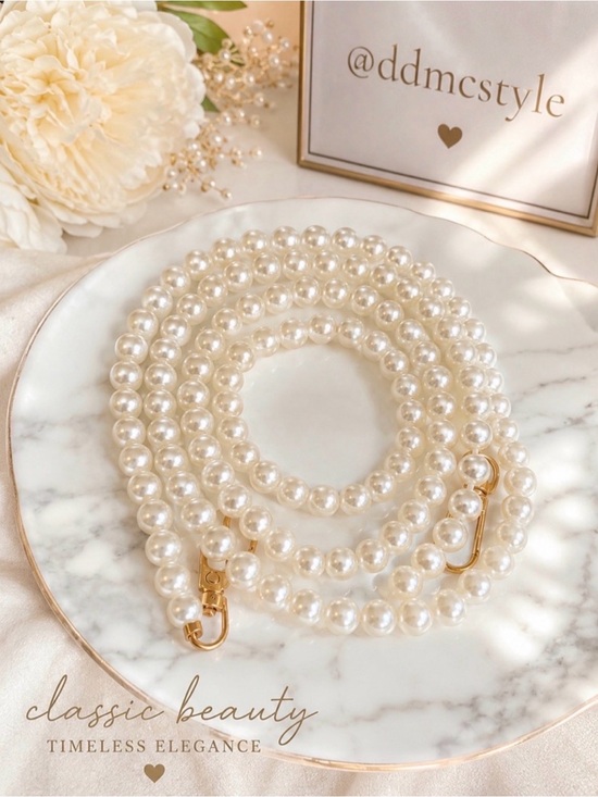 Handbags - Elegant Pearl Strap Accessories for Women Bags; NWOT
